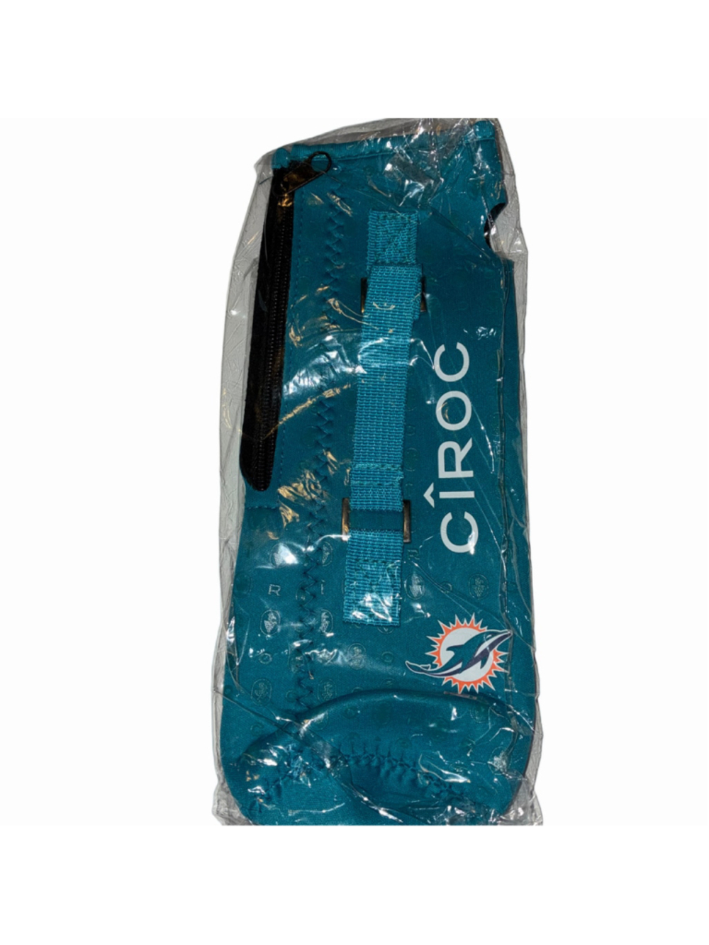 Ciroc Miami Dolphins NFL Neoprene Bottle Cooler Sleeve One Size Teal Orange NWT